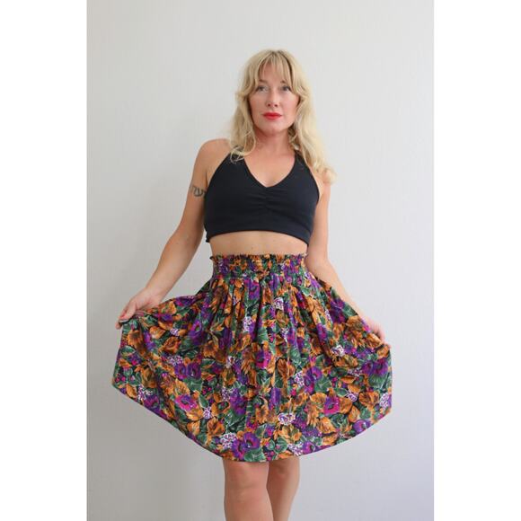 1980's Vintage Freddie's Best A-Line Pleat Skirt Women's MD LG 25" to 32" Waist - Picture 2 of 9